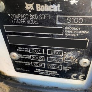foto 1.9t smykáč i lopata Bobcat S100 smykový nakladač